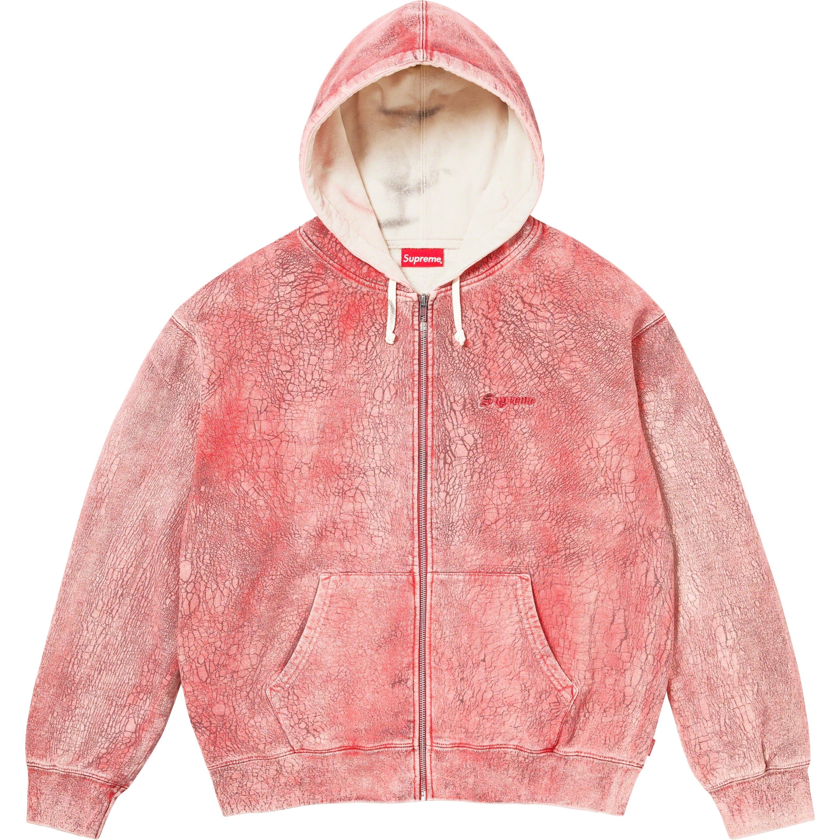 Crackle Zip Up Hooded Sweatshirt view 8